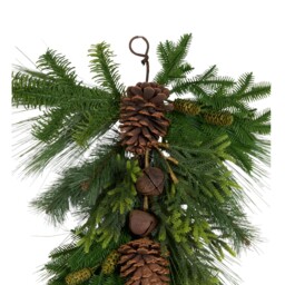 Pinecone and Bells Door DropGreen and Brown - Wilko - thumbnail 3