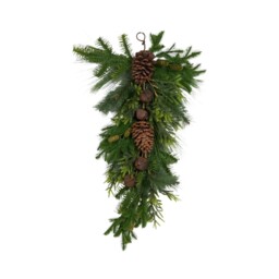 Pinecone and Bells Door DropGreen and Brown - Wilko - thumbnail 1
