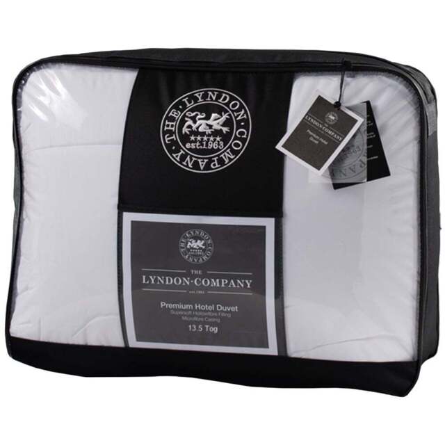 The Lyndon Company Double Hotel Premium Duvet 13.5Tog - White - Wilko - image 1