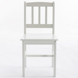 Solid Wooden 2 Seater Dining Set White - MCC - Wilko - thumbnail 3
