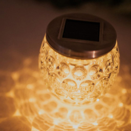 Garden Mile Dimple Jar Solar LED Light 2 Pack - Size: 10 x 9.5 x 9.5cm - Silver - Wilko - thumbnail 7