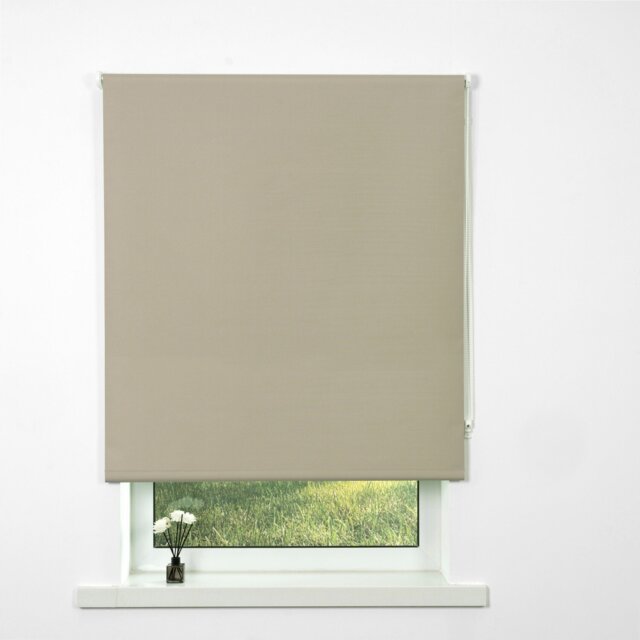 Divante Plain Blackout Roller Blind - Fawn/120cm - Wilko - image 1