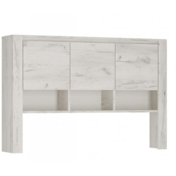 Florence Angel 3 Door Top Unit for Desk White - Size: 25 x 118 x 83cm - Furniture to Go - Wilko - thumbnail 3