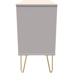 Crowndale Linear 3 Drawer Kashmir Matt Wide Chest of Drawers Ready Assembled - Cream - Wilko - thumbnail 5