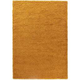 Desire Rugs Oxford Gold Plain Shaggy Rug 200 x 290cm - Wilko