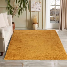 Desire Rugs Oxford Gold Plain Shaggy Rug 200 x 290cm - Wilko - thumbnail 3