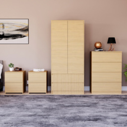 VIDA DESIGNS Denver Pine 4 Piece Bedroom Furniture Set - Wilko - thumbnail 3