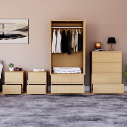 VIDA DESIGNS Denver Pine 4 Piece Bedroom Furniture Set - Wilko - thumbnail 5