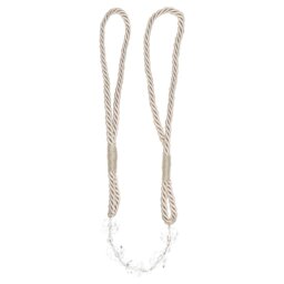 Beaded Tieband - Straw - Wilko - thumbnail 1