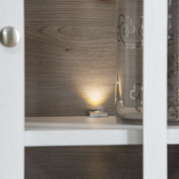Florence Illopa 2 Door 2 Drawer Nelson and Snowy Oak Display Cabinet - Size: 44 x 125 x 209cm - Brown - Furniture to Go - Wilko - thumbnail 7