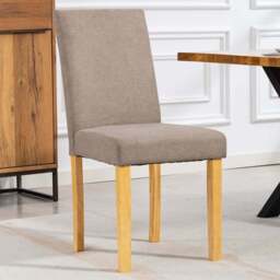 Artemis Home Almont Set of 2 Brown High Back Dining Chairs - Wilko