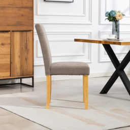 Artemis Home Almont Set of 2 Brown High Back Dining Chairs - Wilko - thumbnail 6