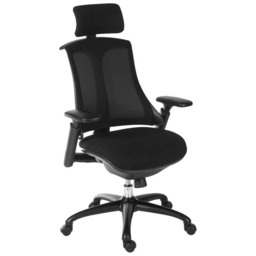 Teknik Office Rapport Black Mesh Chair - Size: 44 x 50 x 50cm - Wilko - thumbnail 3