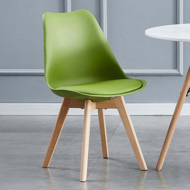 Eva Set of 2 Green Padded Dining Chairs - MCC - Wilko - image 1