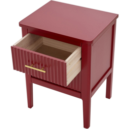 Palau 2 Drawer Red Bedside Table - Wilko - thumbnail 6