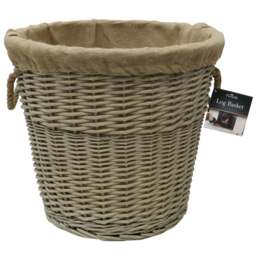 JVL Willow Antique Wash Log Basket with Rope Handles 46 x 37 x 52cm - Size: 52 x 52 x 46cm - Multi - JVL Homewares - Wilko - thumbnail 5