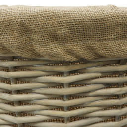 JVL Willow Antique Wash Log Basket with Rope Handles 46 x 37 x 52cm - Size: 52 x 52 x 46cm - Multi - JVL Homewares - Wilko - thumbnail 7