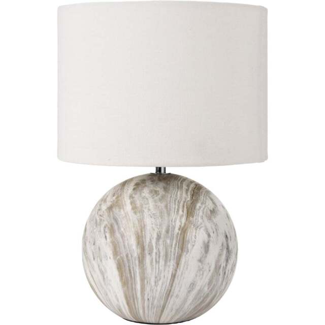Pacific Lifestyle Viejo Grey Stone Effect Ceramic Table Lamp - Wilko