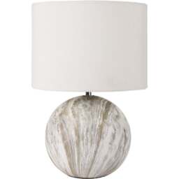 Pacific Lifestyle Viejo Grey Stone Effect Ceramic Table Lamp - Wilko - thumbnail 1