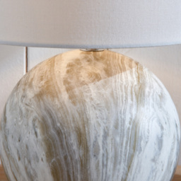 Pacific Lifestyle Viejo Grey Stone Effect Ceramic Table Lamp - Wilko - thumbnail 5
