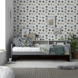 Tyler Single Grey and White Guest Bed and Trundle with Pocket Mattresses - Bedmaster - Wilko - thumbnail 7