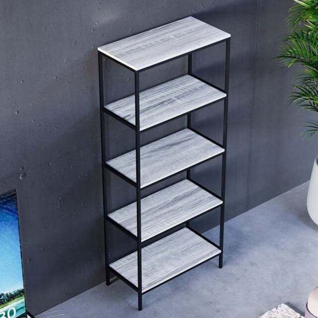 VIDA DESIGNS Brooklyn 5 Shelf Grey Bookcase - Wilko - image 1