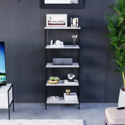VIDA DESIGNS Brooklyn 5 Shelf Grey Bookcase - Wilko - thumbnail 5