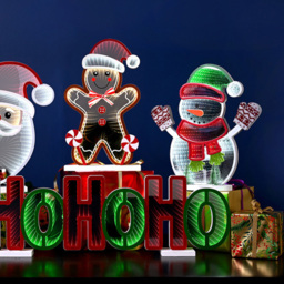 The Seasonal Gift Co. Multicolour LED Snowman Infinity Stand Light 32cm - Size: 32 x 28.5 x 8cm - Clear - Wilko - thumbnail 3