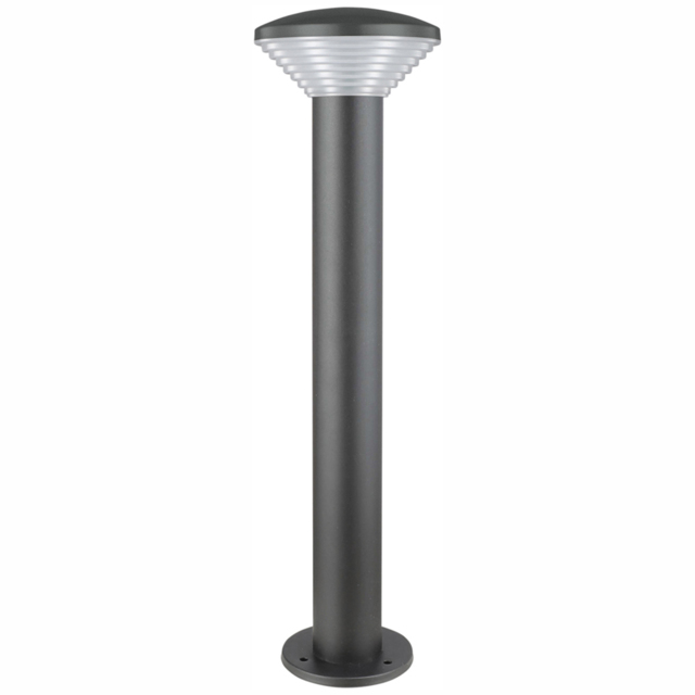 Luxform 230v Anthracite Bitburg Post Light - Size: 13.2 x 13.2 x 45cm - Silver - Wilko - image 1