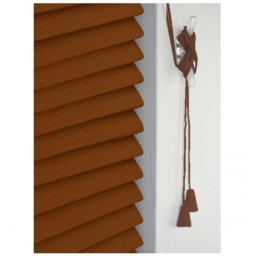 New Edge Blinds Wood Grain PVC Venetian Blind Cherry 100cm - Size: W 100 x D 152cm - Red - Wilko - thumbnail 4