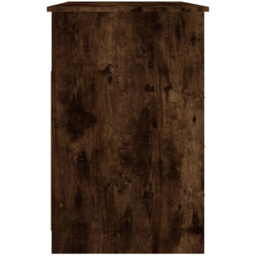 vidaXL 3 Drawer Single Shelf Computer Desk Smoked Oak - Size: 76 x 102 x 50cm - Brown - Wilko - thumbnail 7