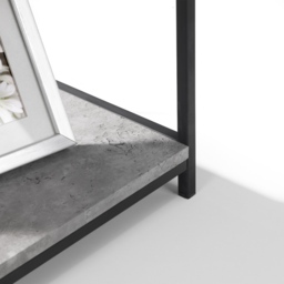 Julian Bowen Staten Tall Concrete Bookcase - Size: 32 x 63 x 140cm - Black - Wilko - thumbnail 7