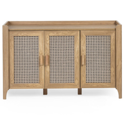 Julian Bowen Sydney 3 Door Rattan Effect Sideboard - Wood - Wilko - thumbnail 4
