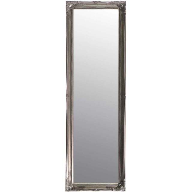 Fraser Silver Beaded Dress Mirror 122 x 41cm - MirrorOutlet - Wilko - image 1