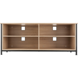 tectake Navan 4 Shelf Light Oak Sonoma Wooden TV Unit with 4 Cable Cutouts - Size: 60.5 x 41 x 147cm - Brown - Wilko - thumbnail 5