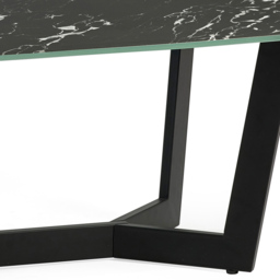 Julian Bowen Olympus Black Marble Coffee Table - Size: 60 x 110 x 40cm - Wilko - thumbnail 6