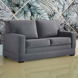 Jay-Be Urban 2 Seater Brushed Twill Admiral Sofa Bed with e-Pocket Mattress - Grey - Wilko