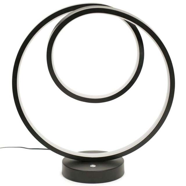 ValueLights Infinity Black Loop Integrated LED Table Lamp - Size: 32 x 30 x 12cm - Wilko - image 1
