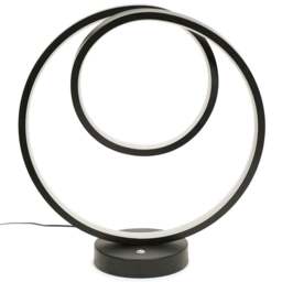 ValueLights Infinity Black Loop Integrated LED Table Lamp - Size: 32 x 30 x 12cm - Wilko - thumbnail 1