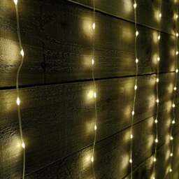 Samuel Alexander 300 Warm White LED Christmas Curtain Light 2.1m - Size: 21 x 162 x 5cm - Wilko - thumbnail 1