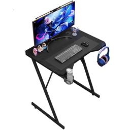 House of Home Carbon Fibre Top Gaming Desk Black - Size: 75 x 80 x 60cm - Wilko - thumbnail 3