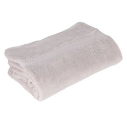 Deluxe Cotton Natural Stone Bath Towel - Size: 60 x 30cm - Wilko - thumbnail 1