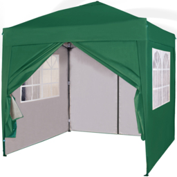 Green Pop Up Outdoor Canopy Tent with Removable Sidewalls 2 x 2m - MCC - Wilko - thumbnail 3