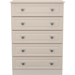 Crowndale Pembroke 5 Drawer Kashmir Ash Chest of Drawers Ready Assembled - Wilko - thumbnail 3