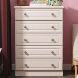 Crowndale Pembroke 5 Drawer Kashmir Ash Chest of Drawers Ready Assembled - Wilko - thumbnail 1
