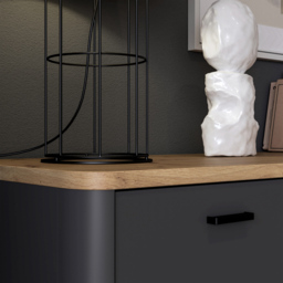 Florence Klara Single Door Single Drawer Grey and Oak TV Unit - Size: 57.7 x 95.4 x 41.3cm - Multi - Furniture To Go - Wilko - thumbnail 7