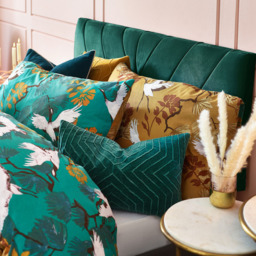 furn. Demoiselle Single Yellow Botanical Duvet Cover Set - Wilko - thumbnail 3
