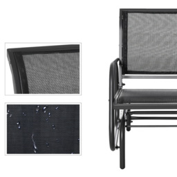 Outsunny Gliding Swing Chair Dark Grey - Size: 85 x 66 x 75cm - Wilko - thumbnail 5