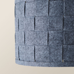 ValueLights Monza Grey Felt Weave Large Lamp Shade - Size: 32 x 20 x 32cm - Wilko - thumbnail 5
