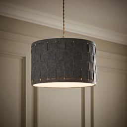 ValueLights Monza Grey Felt Weave Large Lamp Shade - Size: 32 x 20 x 32cm - Wilko - thumbnail 7